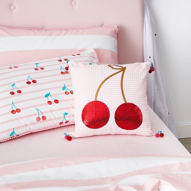 Cherry Baby Pink Quilt Cover Set