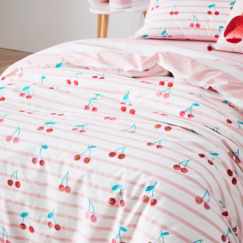 Cherry Baby Pink Quilt Cover Set