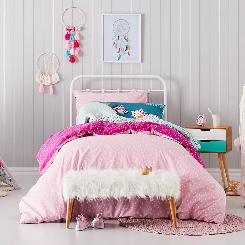 Darcy Spot Pink Quilt Cover Set