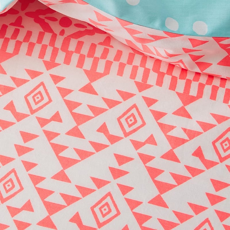 Boho Quilt Cover Set Pink