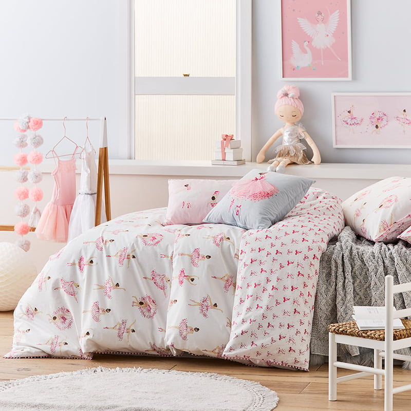 Lilly Sophia Ballerina White Quilt Cover Set