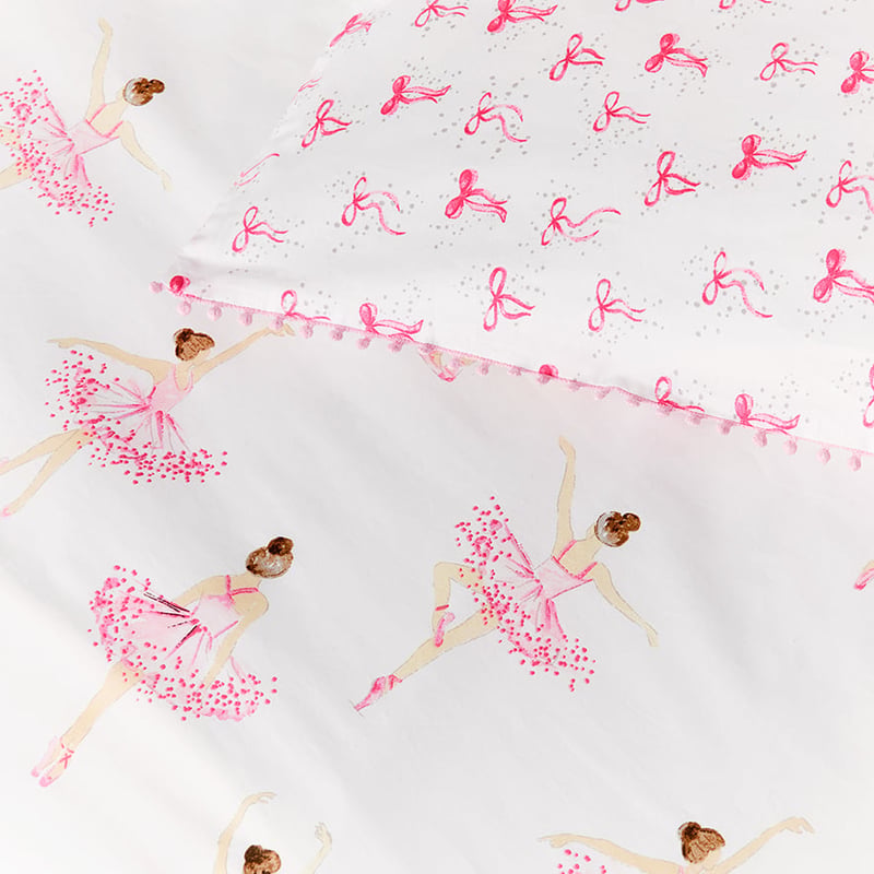 Lilly Sophia Ballerina White Quilt Cover Set