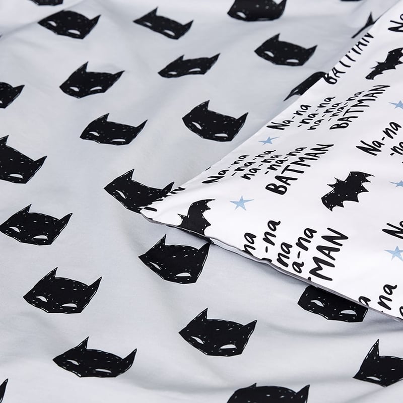 Batman Grey Quilt Cover Set