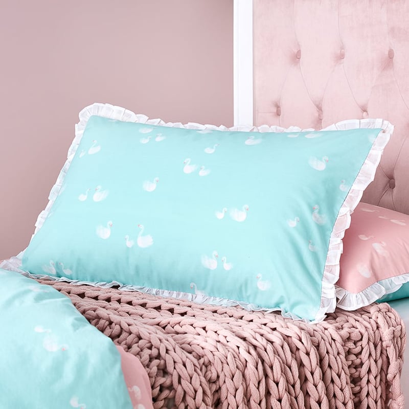 Swan Ruffle Quilt Cover Set