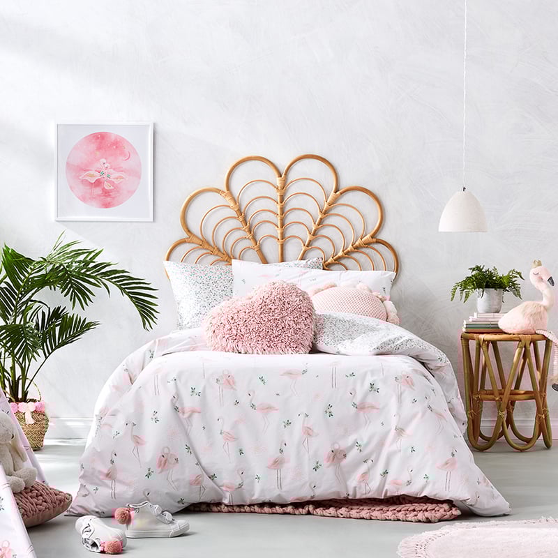 Pretty Flamingo Quilt Cover Set Pink