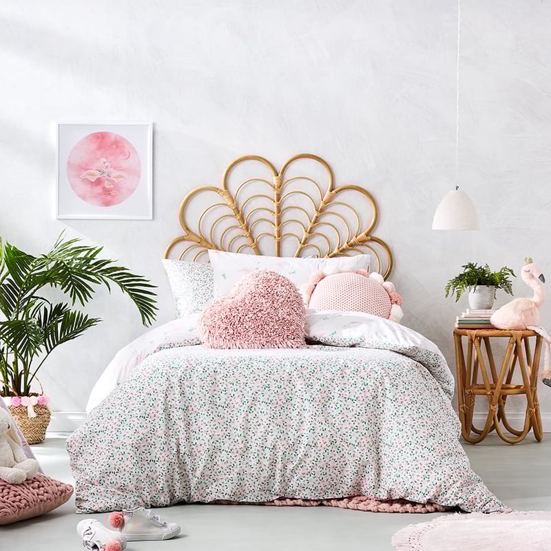 Pretty Flamingo Quilt Cover Set Pink