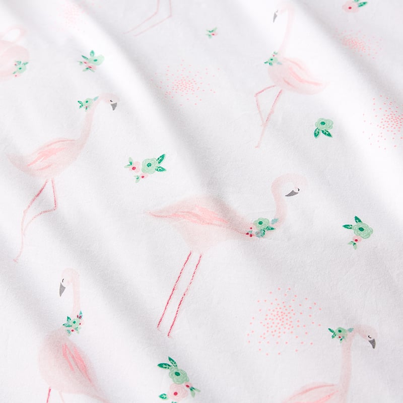 Pretty Flamingo Quilt Cover Set Pink