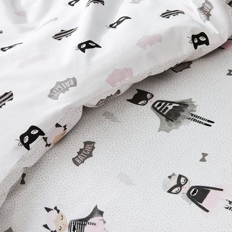 Batgirl Pink Quilt Cover Set