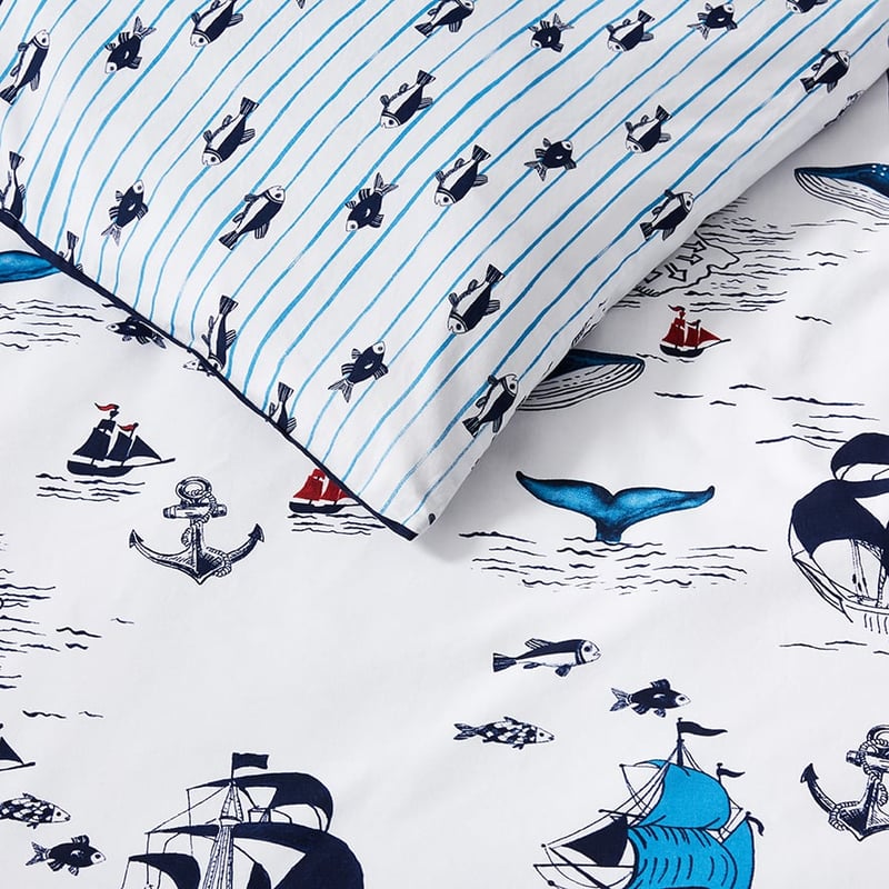 Sail The Seas Stonewash Quilt Cover Set