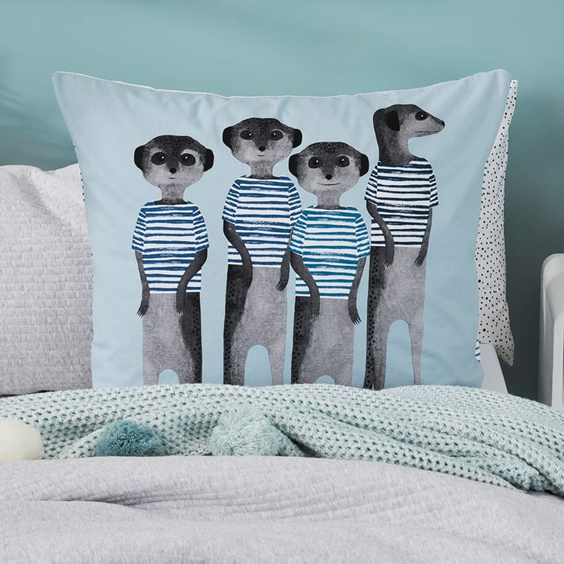 Stonewash Blue Jungle Quilt Cover Set