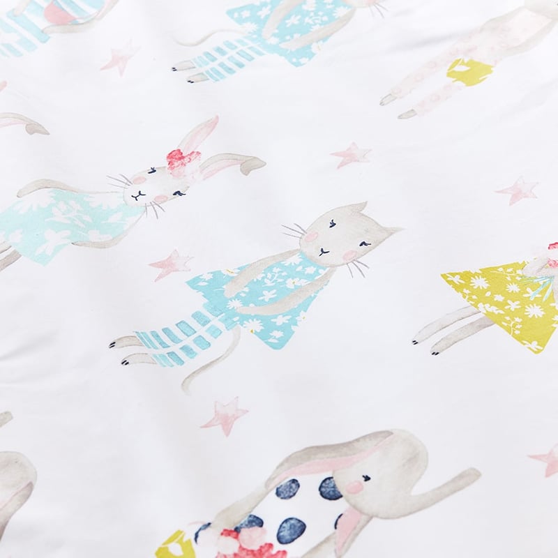 Bunny and Friends Quilt Cover Set
