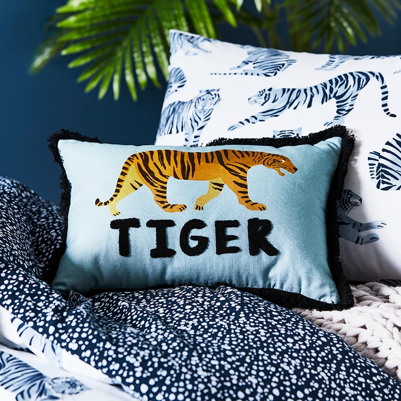 Tiger Time Stonewash Navy Quilt Cover Set