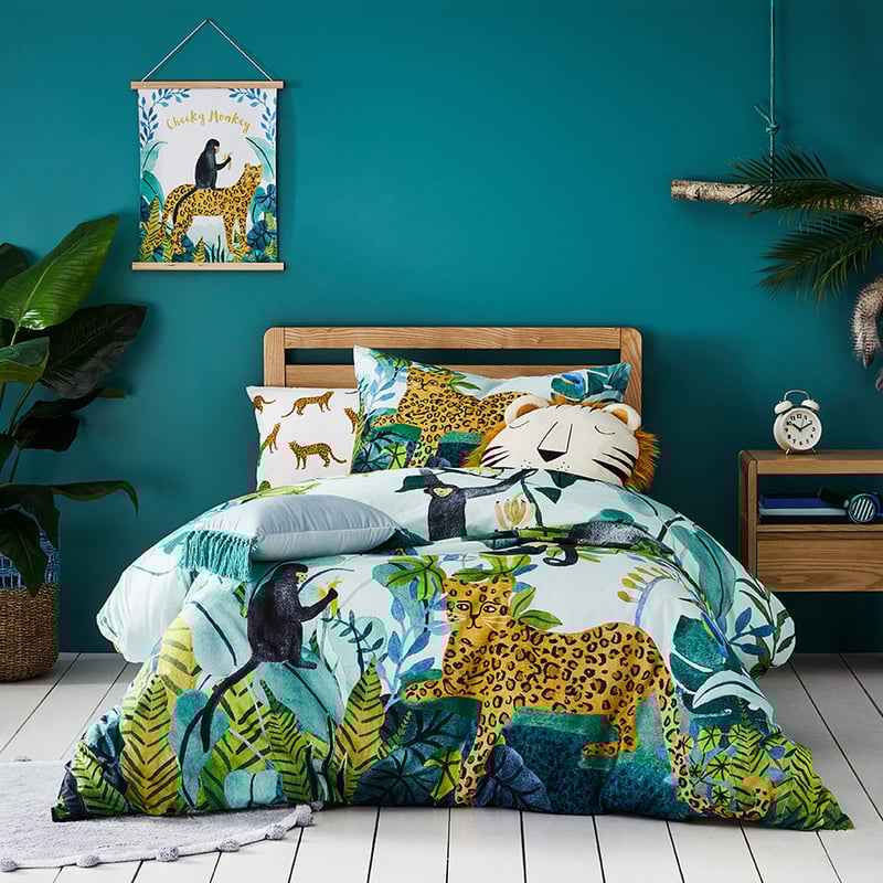 Monkey Jungle Story Quilt Cover Set