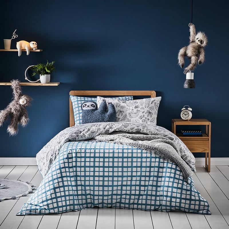 Smiley Sloth Quilt Cover Set
