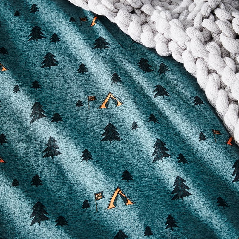 Gone Camping Stonewash Blue Marle Quilt Cover Set