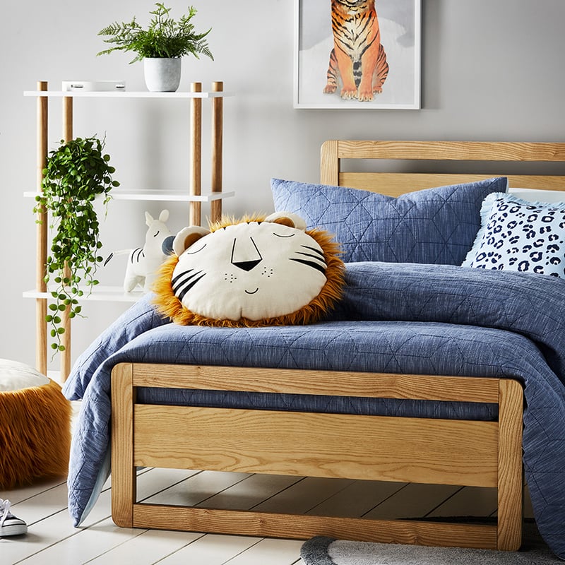 Bodhi Quilted Indigo Quilt Cover Set