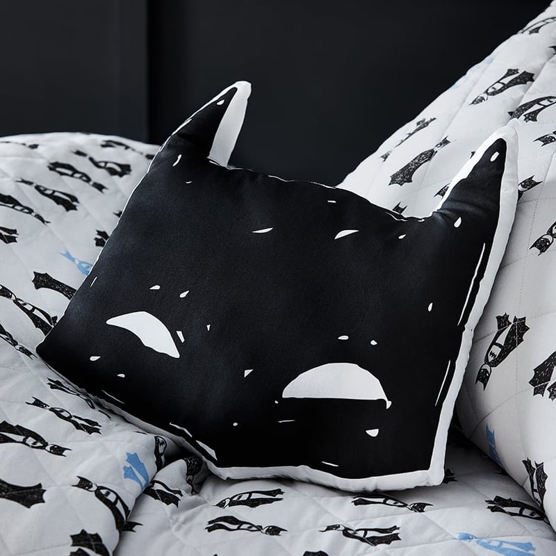 Batman Quilted Grey Quilt Cover Set