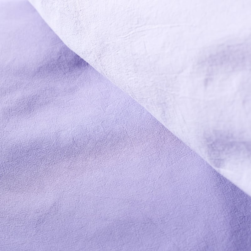 Stonewashed Cotton Lilac Quilt Cover Set