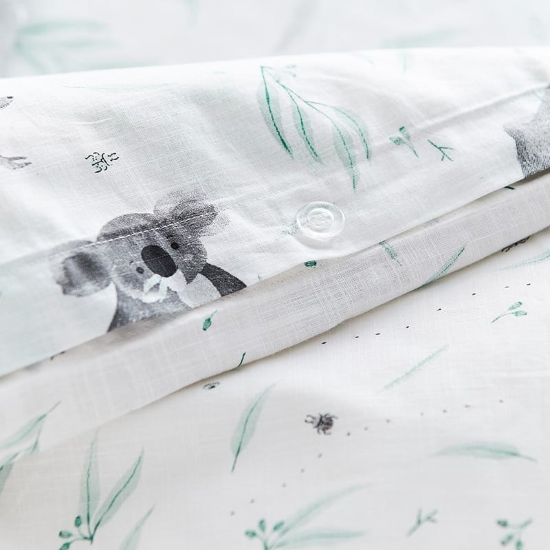 Outback Gang Eucalyptus Stonewash Quilt Cover Set 