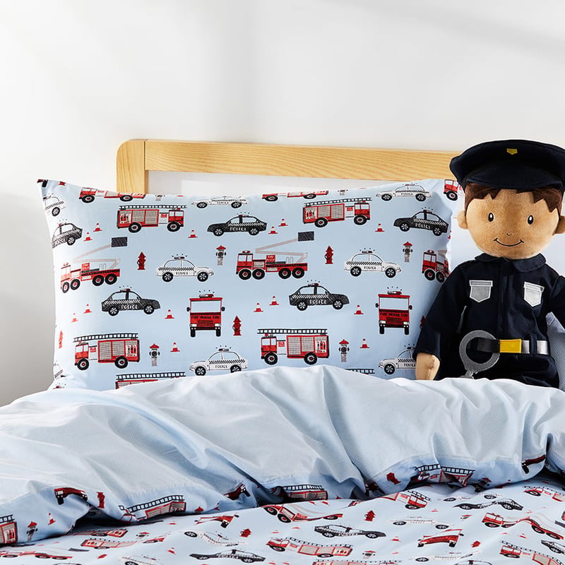 Stonewashed Vehicles Quilt Cover Set 
