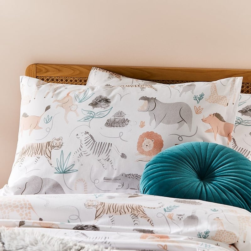 Wild Jungle Dawn Organic Cotton Quilt Cover Set