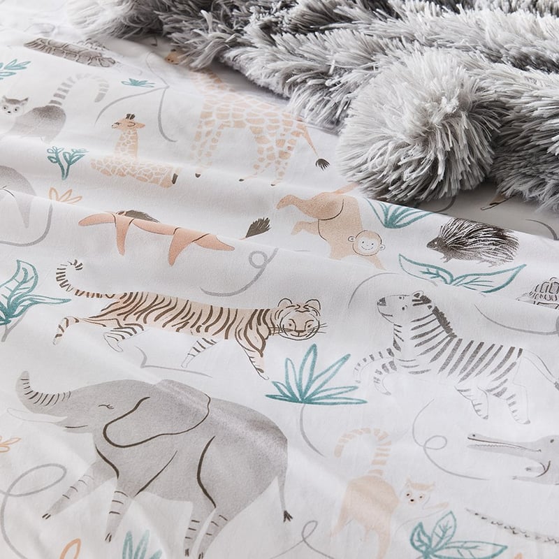 Wild Jungle Dawn Organic Cotton Quilt Cover Set