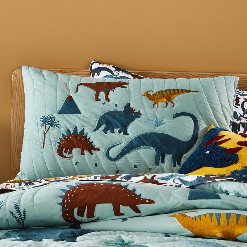 Supersaurus Quilted Jungle Quilt Cover Set