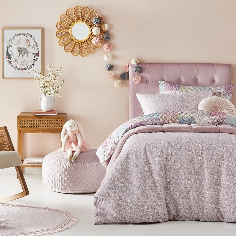 Daisy Patchwork Ditsy Floral Quilted Quilt Cover Set