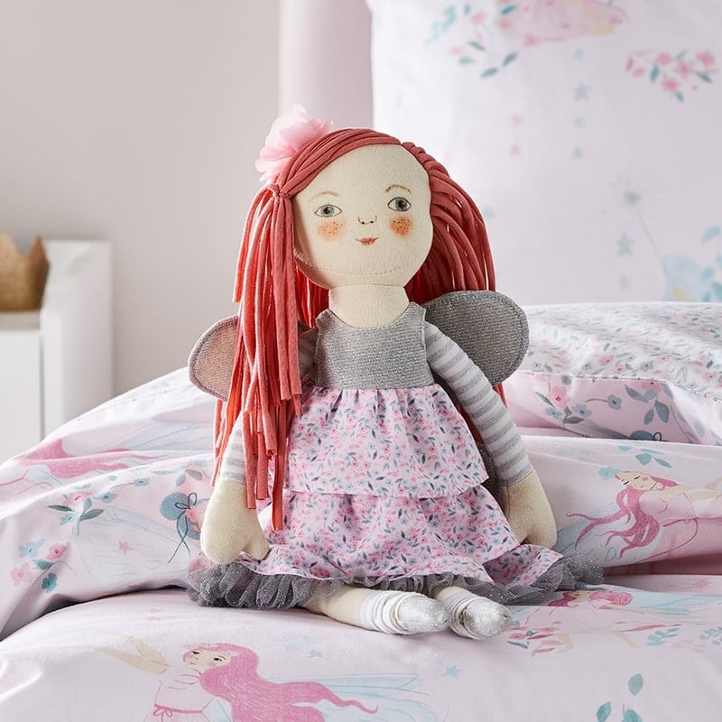 Enchanted Fairy Muted Pink Quilt Cover Set