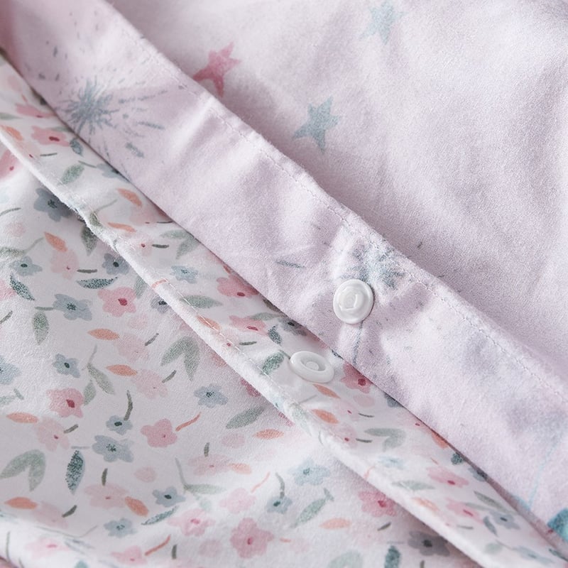 Enchanted Fairy Muted Pink Quilt Cover Set