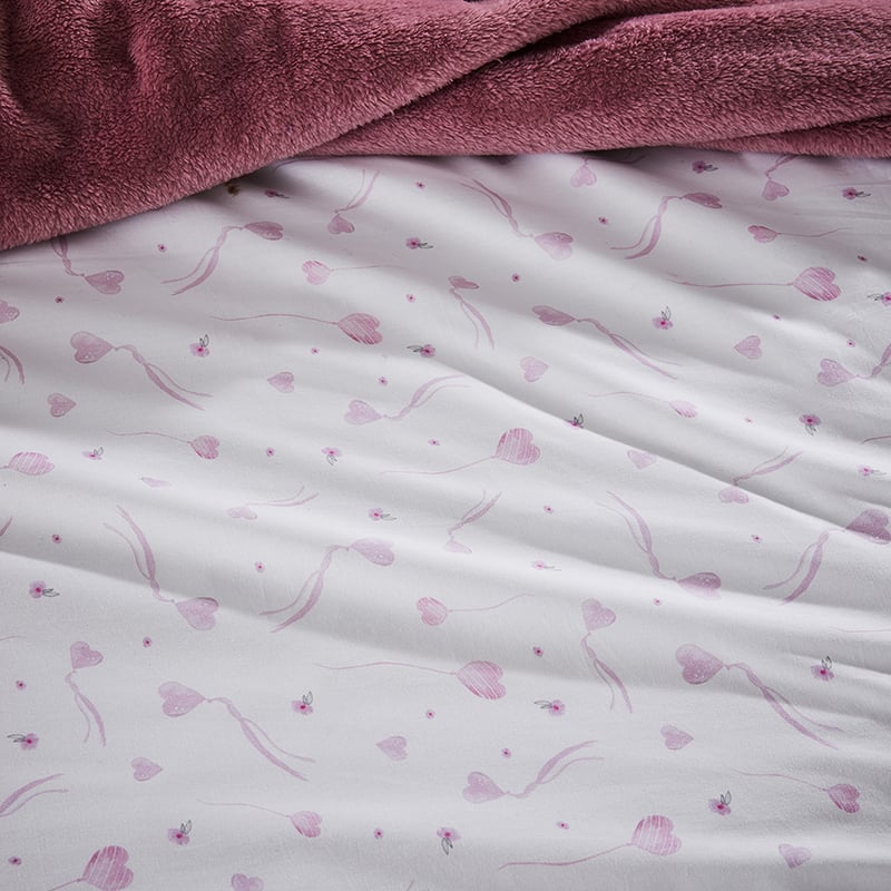 Butterfly Bunny Blush Quilt Cover Set