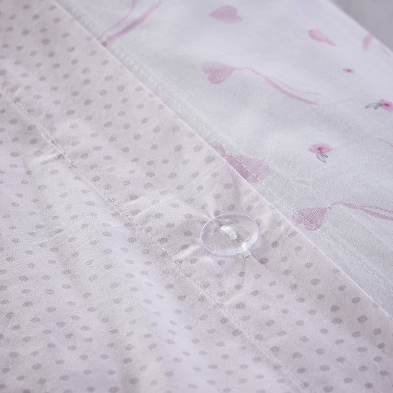 Butterfly Bunny Blush Quilt Cover Set