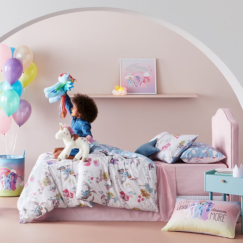 MY LITTLE PONY Rainbow Love White Quilt Cover Set