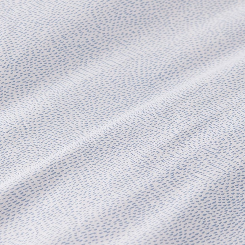 Truck Stop Soft Blue Quilted Quilt Cover Set