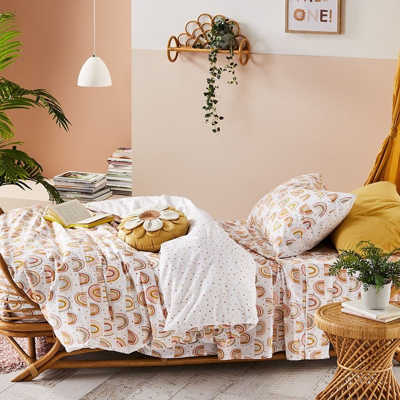 Follow Your Rainbow Organic Cotton Desert Quilt Cover Set