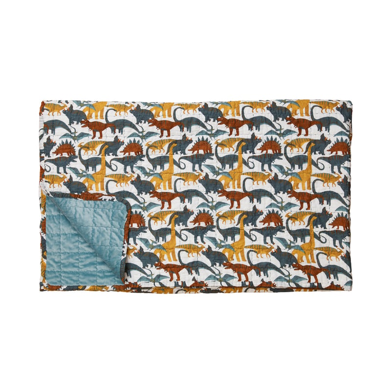 Happysaurus Green Velvet Coverlet