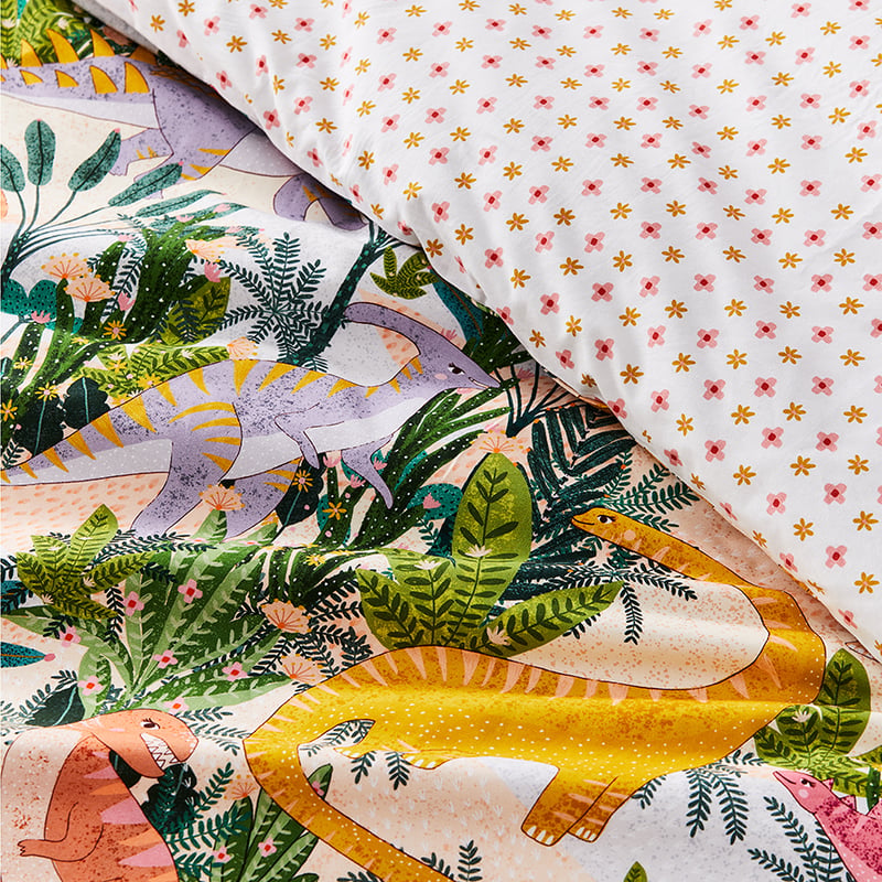 Dotty Dino Multi Quilt Cover Set