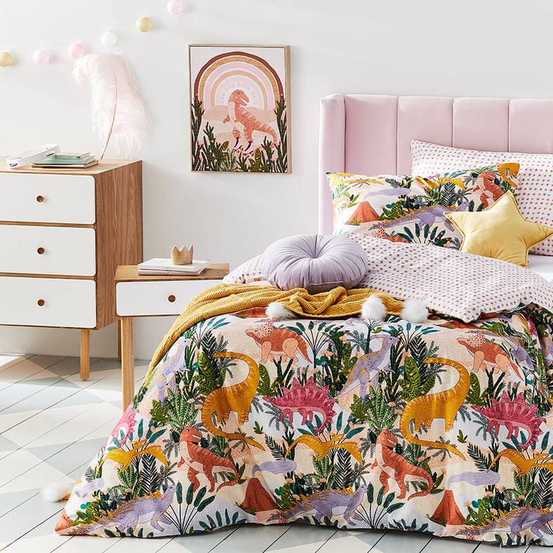 Dotty Dino Multi Quilt Cover Set