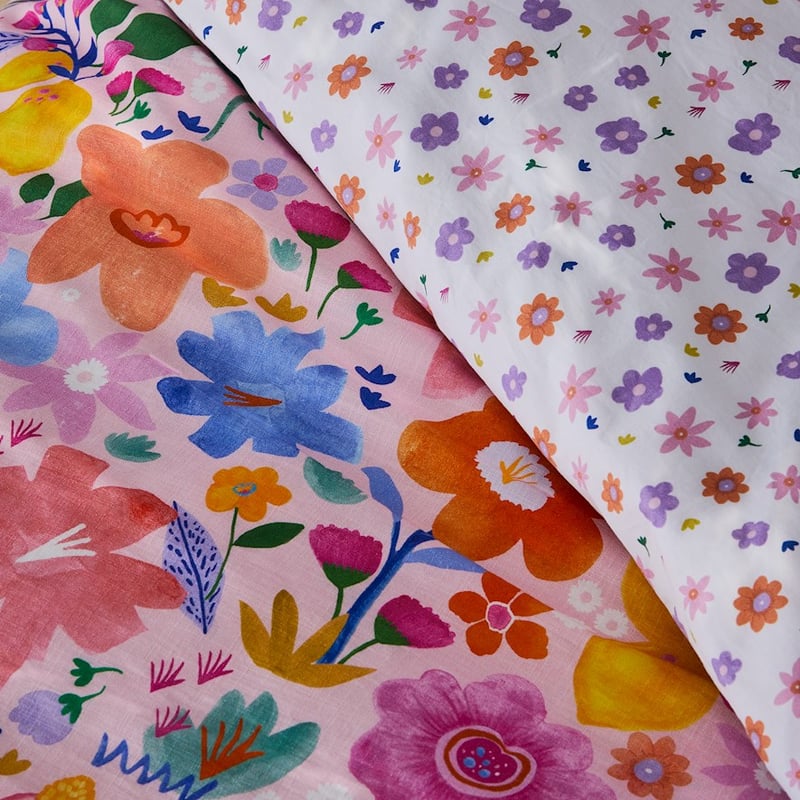 Bloom Pink Quilt Cover Set
