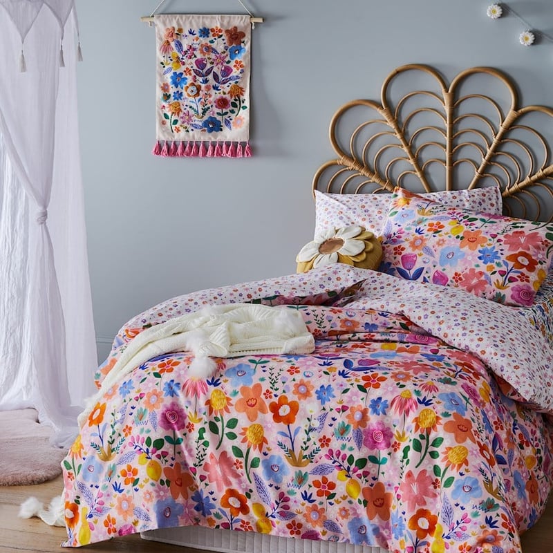 Bloom Pink Quilt Cover Set