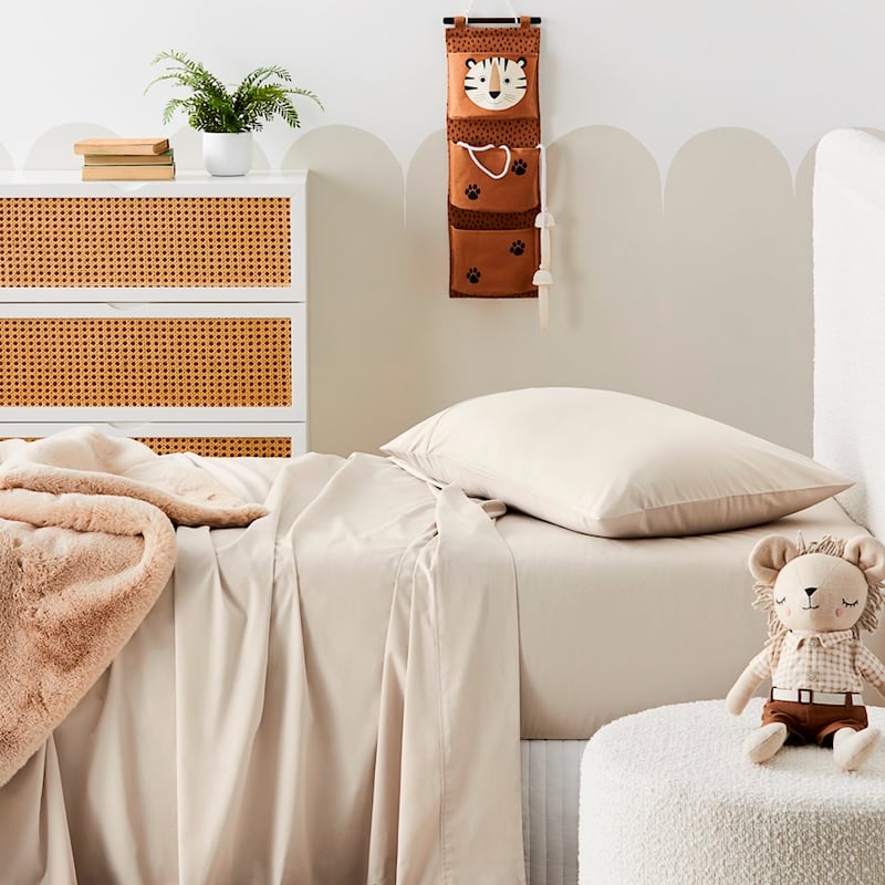 Organic Cotton Oatmeal Sheet Set