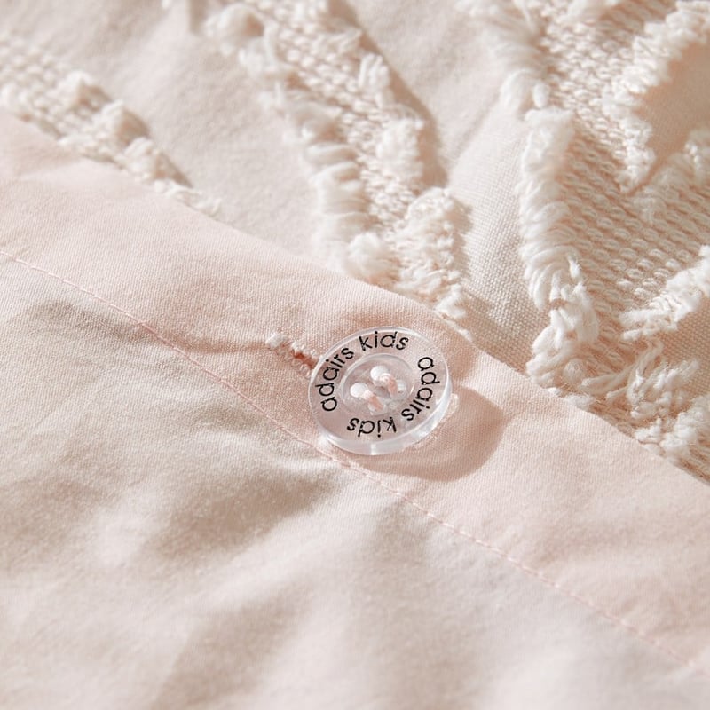 Rainbow Jacquard Pink Quilt Cover Set