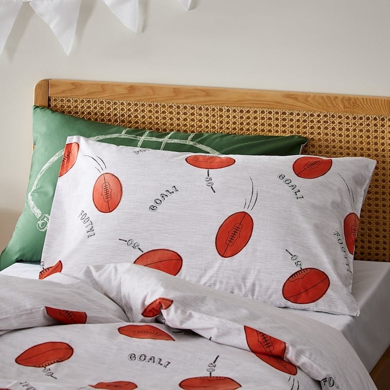 Winning Goal Oatmeal Quilt Cover Set