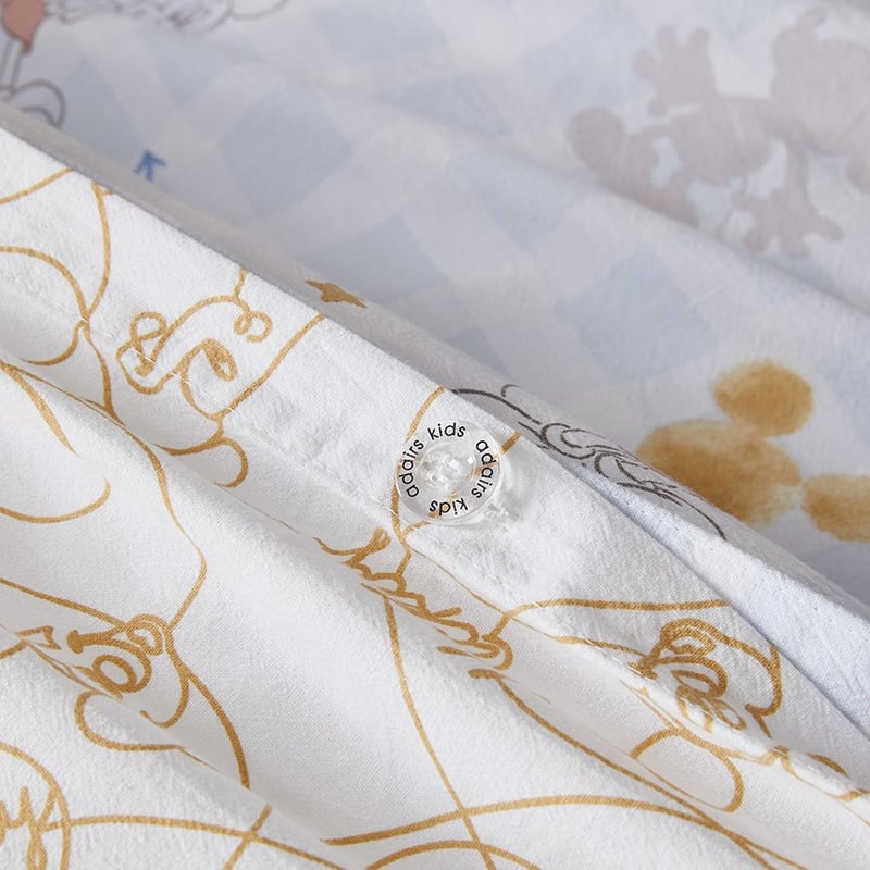 Disney Mickey Mouse Stonewashed Blue Quilt Cover Set