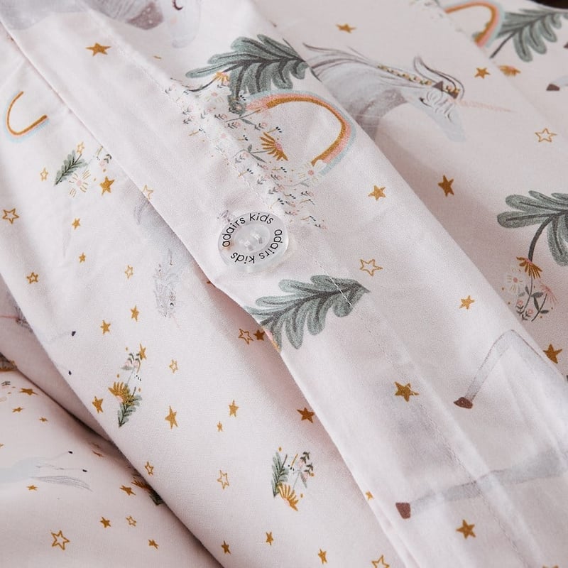 I Believe in Unicorns Pink Salt Quilt Cover Set