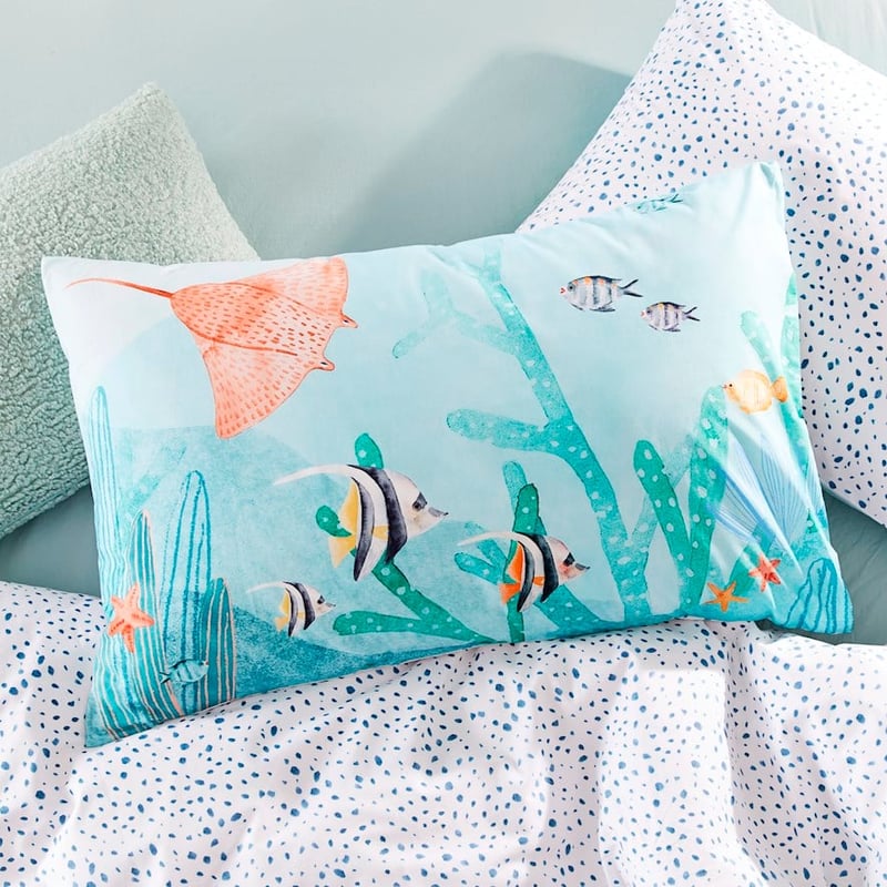 Sea Life Navy Quilt Cover Set