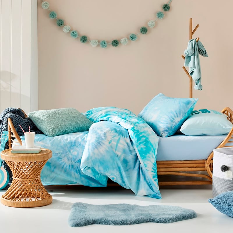 Tie Dye Blue Quilt Cover Set