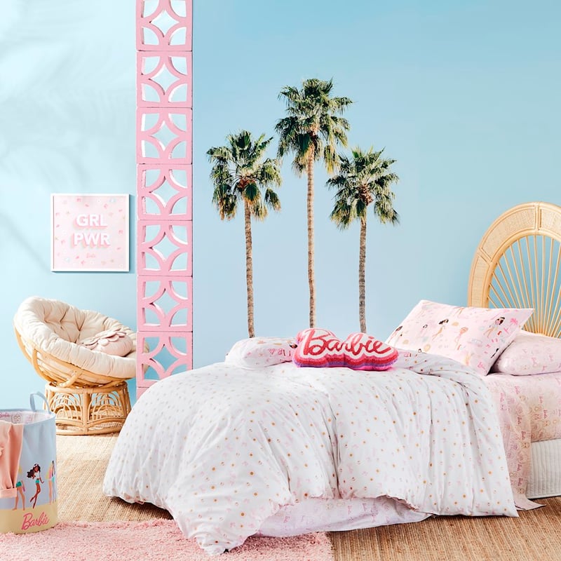 Barbie California Dreams Pink Quilt Cover Set