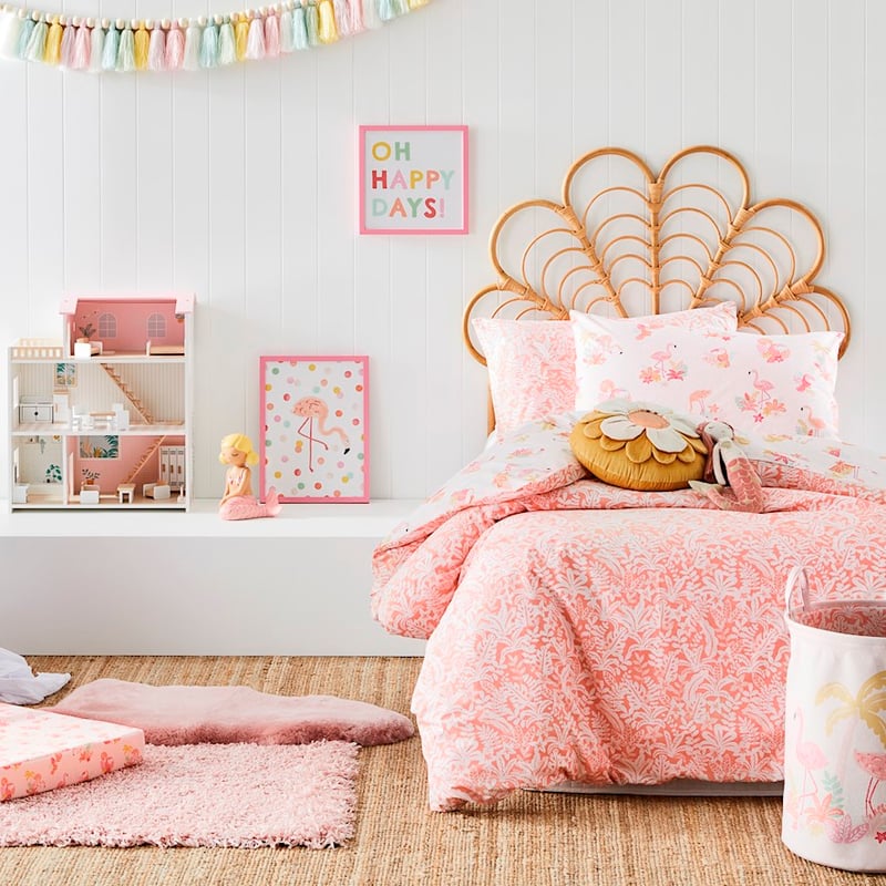 Tropical Adventure Lotus Pink Quilt Cover Set