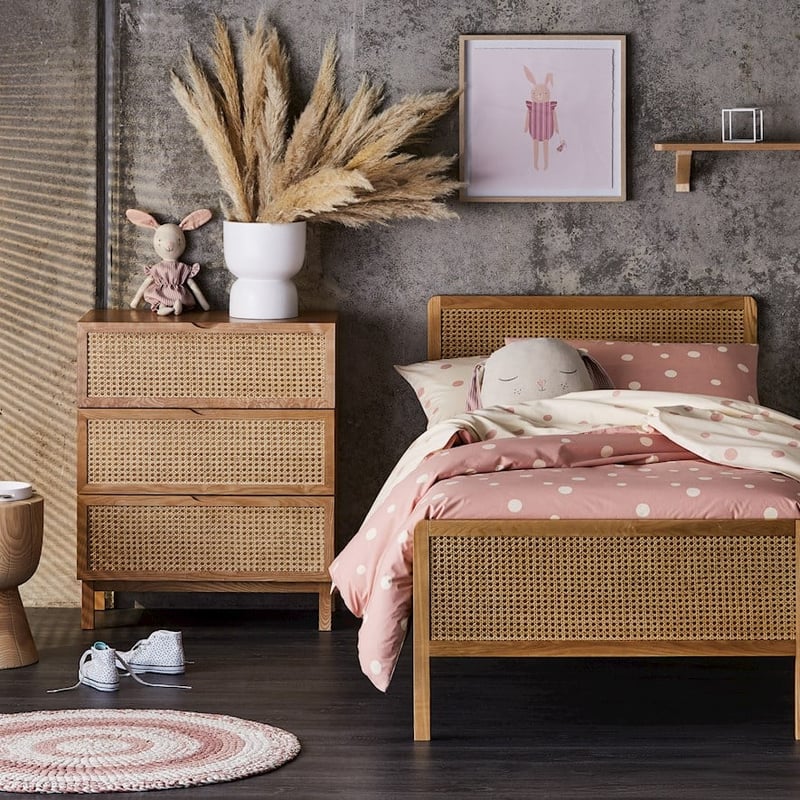 Mark Tuckey Polka Oatmeal Organic Quilt Cover Set